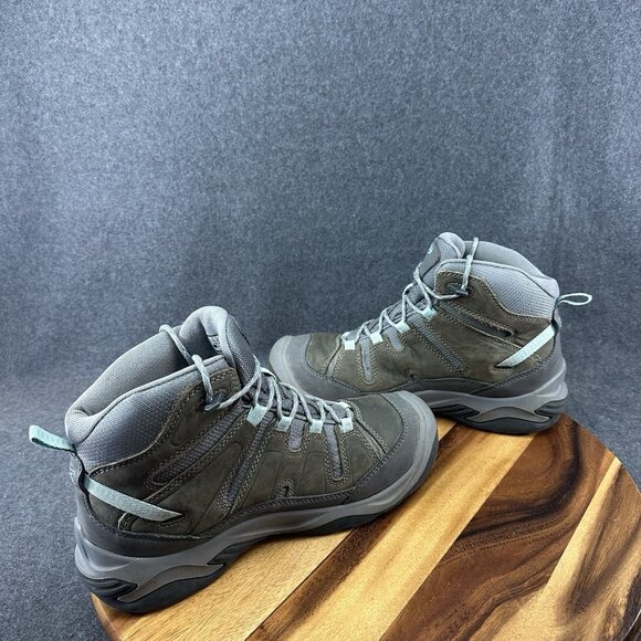 KEEN Womens Size 10 40.5 Leather Textile Circadia Mid WP Hiking Boots 1026763 - Picture 8 of 11